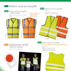 Reflexní šle elastické  - oranžové - reflexní pruh 13 cm - splňují normu EN 13356 Reflexní šle elastické  - oranžové - reflexní pruh 13 cm - splňují normu EN 13356